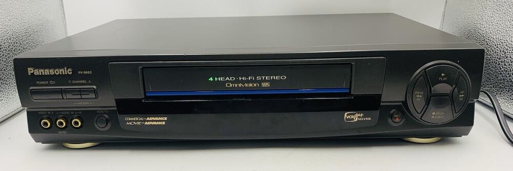 Panasonic PV-9662 Blue Line Omnivision 4 Head HiFi Stereo VCR No Remote